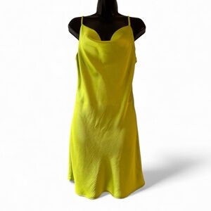 Lime Green Women's Slip Dress